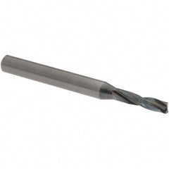 Screw Machine Length Drill Bit: 4.00 mm Dia, 180 deg Point, Solid Carbide