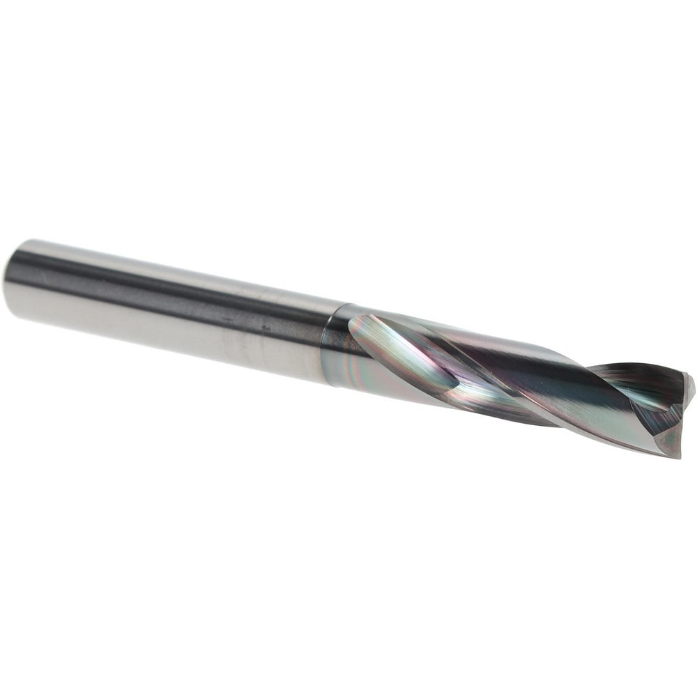 Screw Machine Length Drill Bit: 8.00 mm Dia, 180 deg Point, Solid Carbide