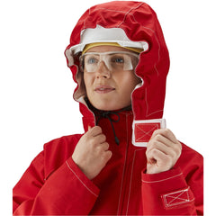 Rain  Hood:  Polyester,  Size  Universal,  Hook & Loop Closure