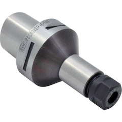 Collet Chuck: 0.0190 to 0.7500" Capacity, ER Collet, 2.5000" Shank Dia