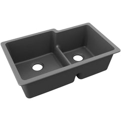 Sinks; Type: Undermount with Aqua Divider; Mounting Location: Countertop; Number Of Bowls: 2; Material: Quartz; Faucet Included: No; Faucet Type: No Faucet; Valve Design: No Valve