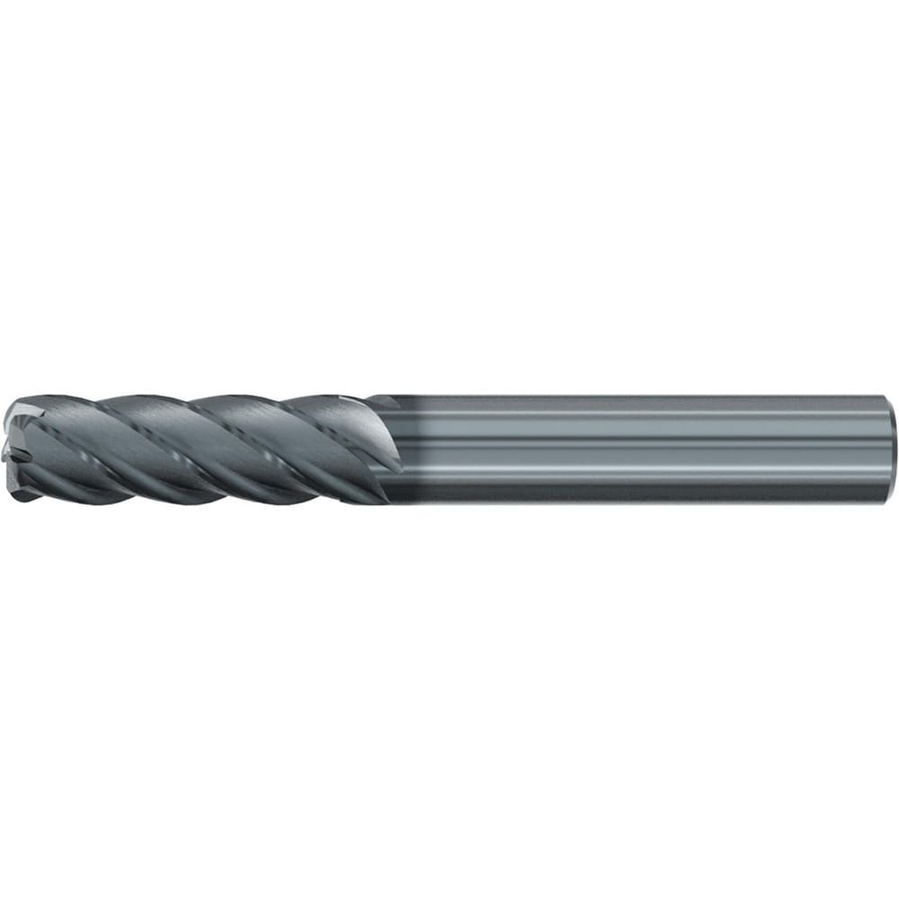 Roughing & Finishing End Mills; Mill Diameter (Fractional Inch): 3/4; Flute Type: Spiral; Number Of Flutes: 5; End Mill Material: Solid Carbide; Length of Cut (Inch): 2-1/4; Coating/Finish: AlCr