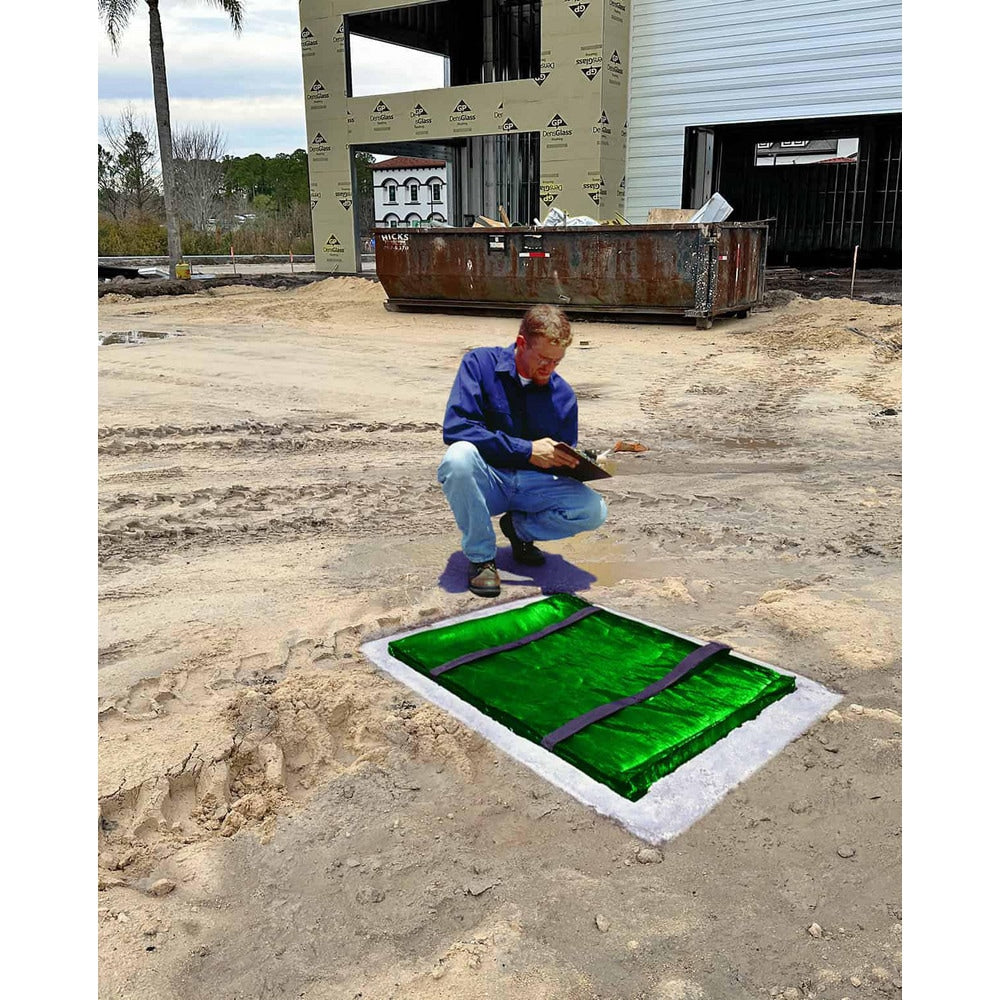 Drain Guards, Seals & Inserts; Application: Construction sites and othre areas with large amount of pollutants; Type: Grate Guard; Product Type: Sewer Drain Grate Guards; Overall Length: 18.00 in; Overall Width: 36 in; Material: Polypropylene Fabric