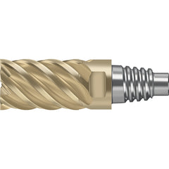 Square End Mill Heads; Mill Diameter (Decimal Inch): 0.6299; Mill Diameter (mm): 16.00; Length of Cut (mm): 24.0000; Connection Type: E16; Overall Length (Decimal Inch): 2.0157