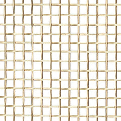 Wire Cloth: 27 Wire Gauge, 0.017" Wire Dia, Brass