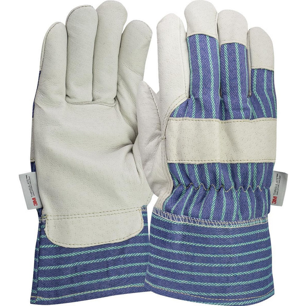 Work Gloves: PiP 78-3927, Size Medium, Thinsulate Lined, Pigskin Leather, General Purpose