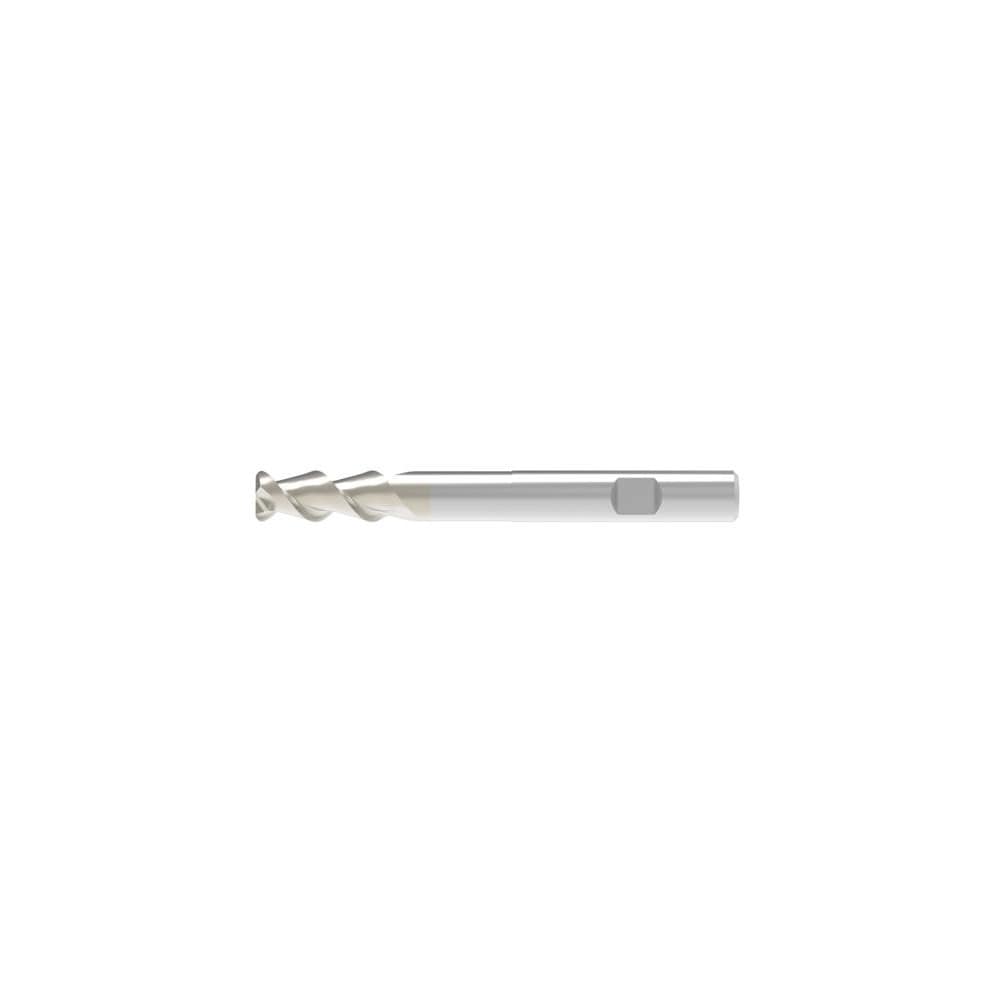 Corner Radius End Mill: 25.00 mm Dia, 65.00 mm LOC, 4.00 mm Radius, 2 Flute, Solid Carbide