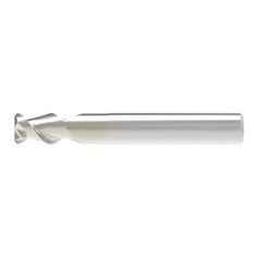 Corner Radius End Mill: 25.00 mm Dia, 40.00 mm LOC, 4.00 mm Radius, 2 Flute, Solid Carbide