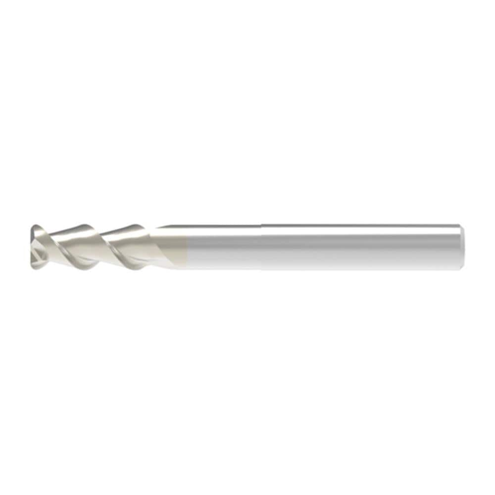 Corner Radius End Mill: 6.00 mm Dia, 16.00 mm LOC, 0.50 mm Radius, 2 Flute, Solid Carbide