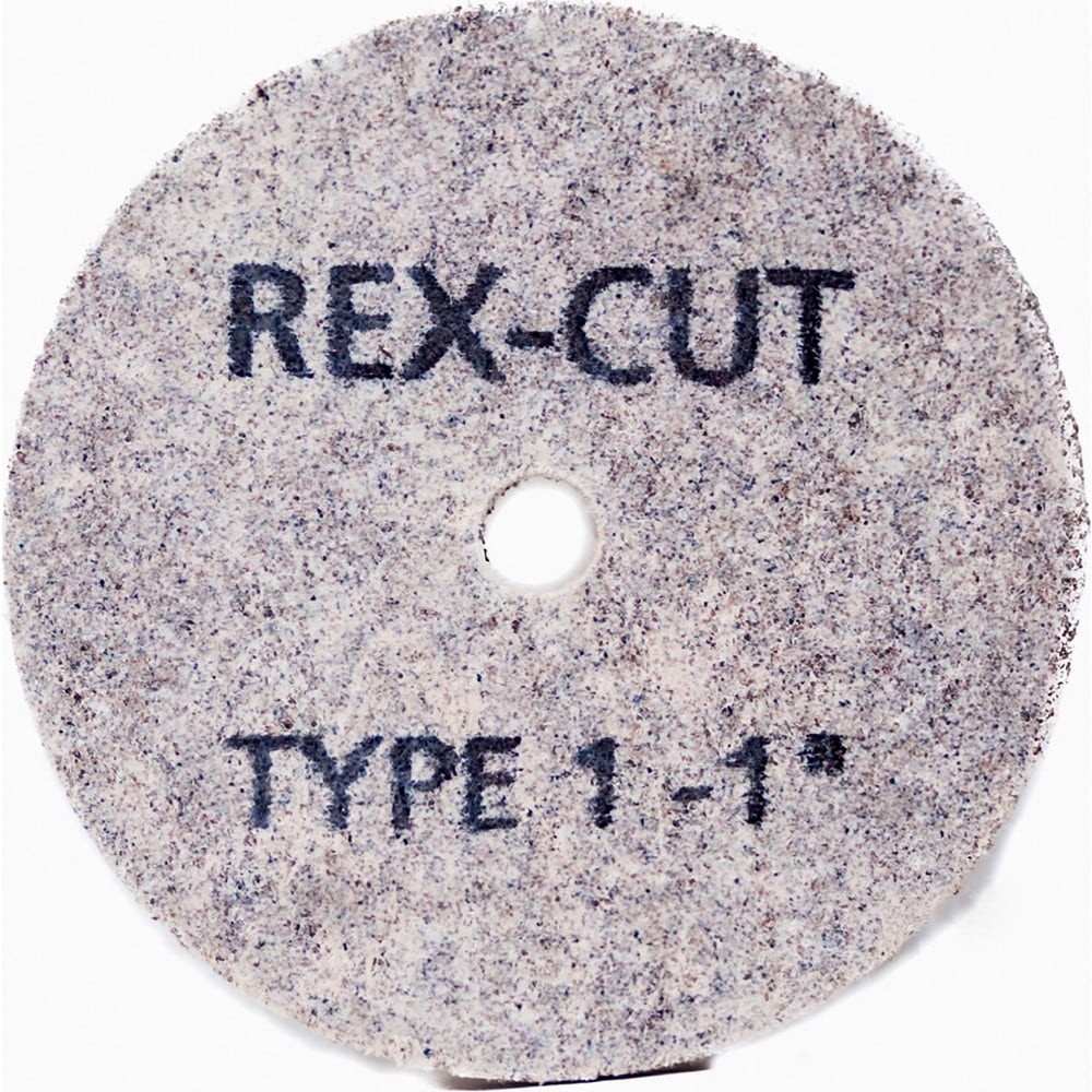 Deburring Wheel: 1" Dia, 3/8" Face Width, 1/8" Hole, Aluminum Oxide