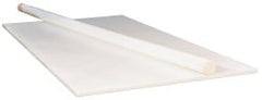 Plastic Sheet: PET, 1/4" Thick, 24" Wide, 4' Long, White