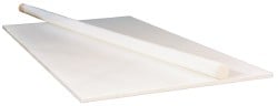 Plastic Rod: ETFE, 4' Long, 1" Dia, Natural