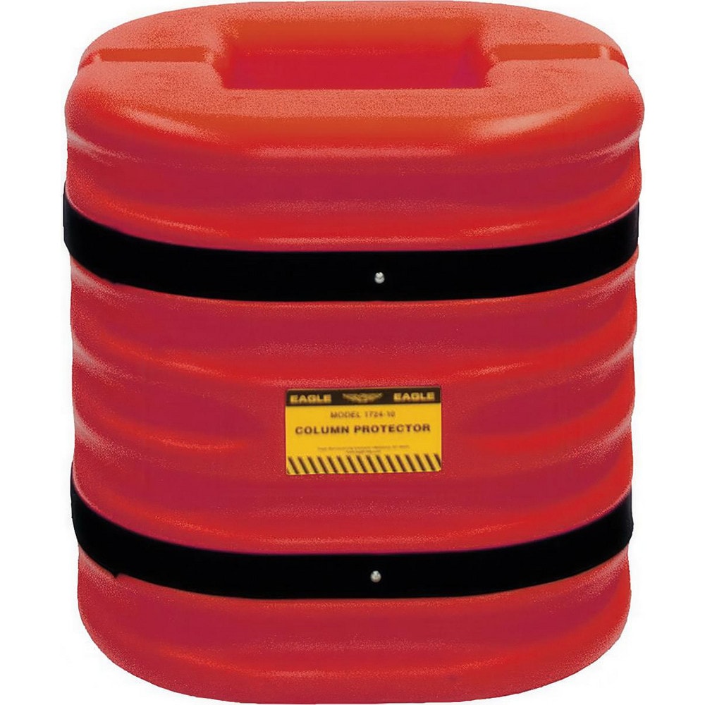 Column Protectors; Fits Column Size (Inch): 10; Material: Polyethylene; Height (Inch): 24; Fits Column Shape: Square; Width (Inch): 24; Depth (Inch): 24; Maximum Column Size: 10; Color: Red