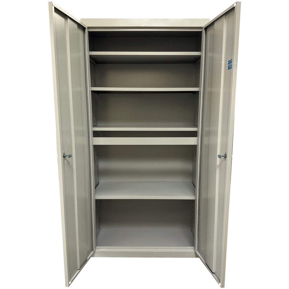 Steel Steel Storage Cabinet Cabinet: 24" Wide, 18" Deep, 72" High