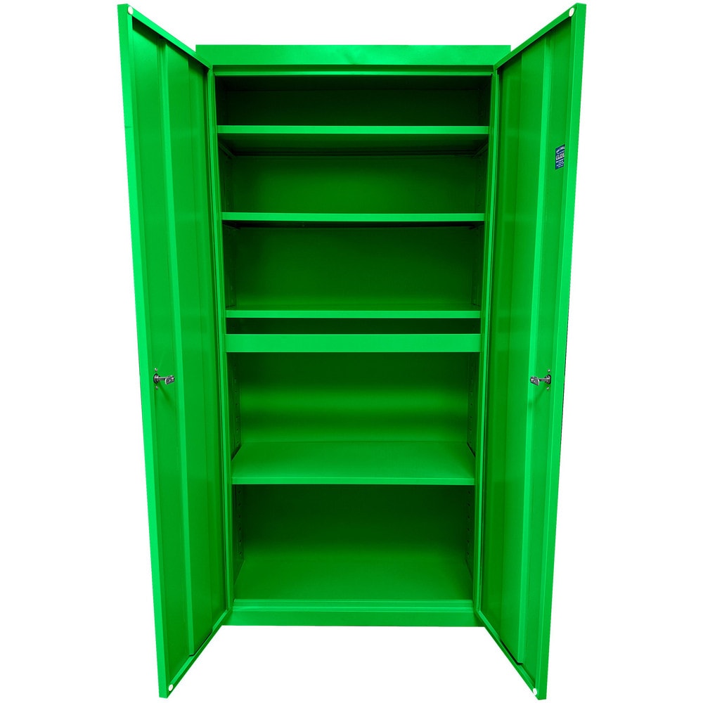 Steel Steel Storage Cabinet Cabinet: 24" Wide, 18" Deep, 72" High