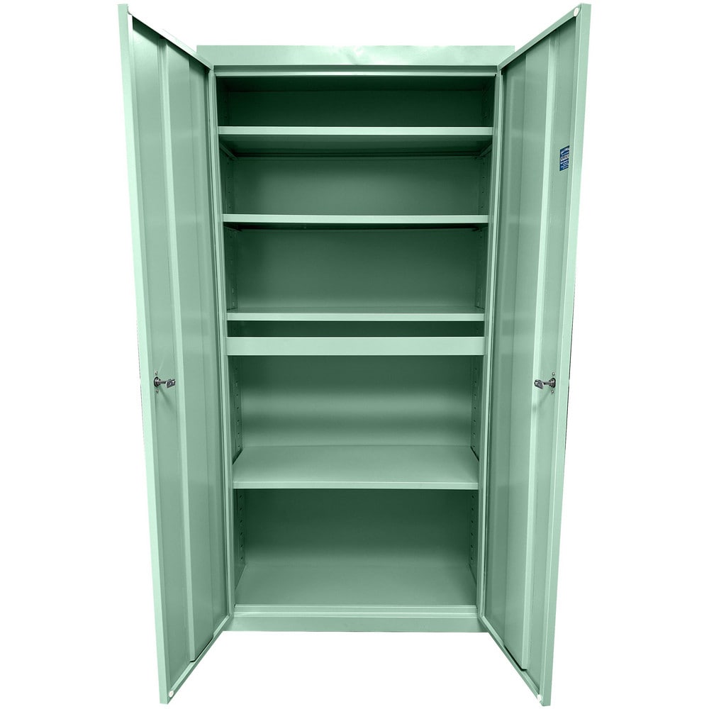 Steel Steel Storage Cabinet Cabinet: 30" Wide, 18" Deep, 72" High