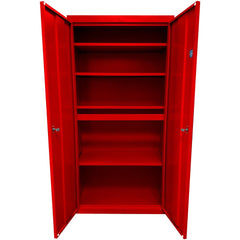 Steel Steel Storage Cabinet Cabinet: 36" Wide, 18" Deep, 72" High