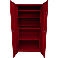 Steel Steel Storage Cabinet Cabinet: 30" Wide, 18" Deep, 72" High