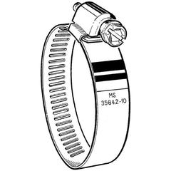 Worm Gear Clamps; Clamp Type: Worm Drive; Minimum Diameter (Fractional Inch): 3/8; Minimum Diameter (Decimal Inch): 0.3750; Maximum Diameter (Decimal Inch): 0.8750; Maximum Diameter (Inch - Fraction