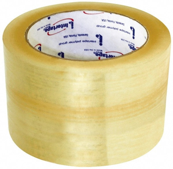 Packing Tape: 3" Wide, Clear, Rubber Adhesive