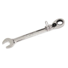 Combination Wrench: 7/16" Head Size, 15 deg Offset