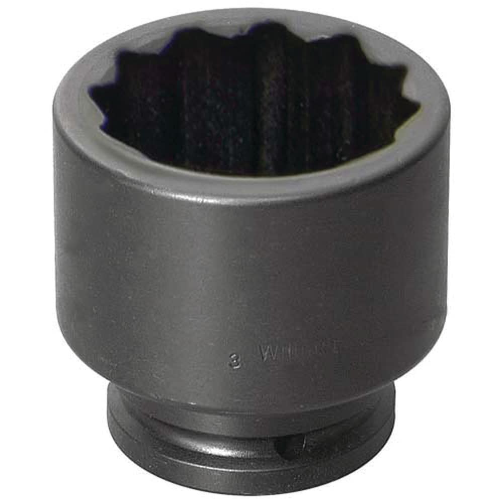 Impact Socket: 1-1/2" Drive, 3-3/8" Socket, Square Drive