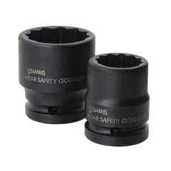 Impact Socket: 3/4" Drive, 1-1/8" Socket, Square Drive