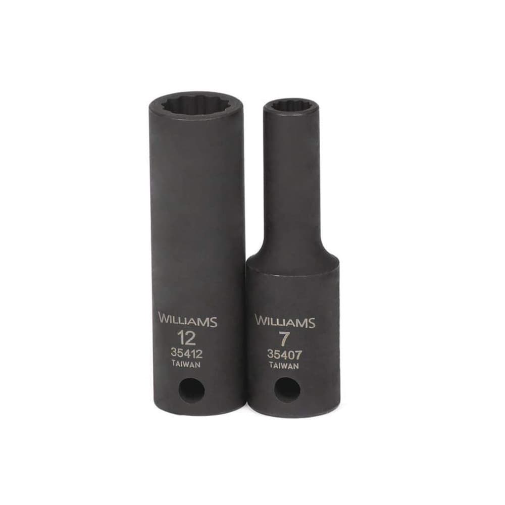 Impact Socket: 3/8" Drive, 18 mm Socket, Square Drive