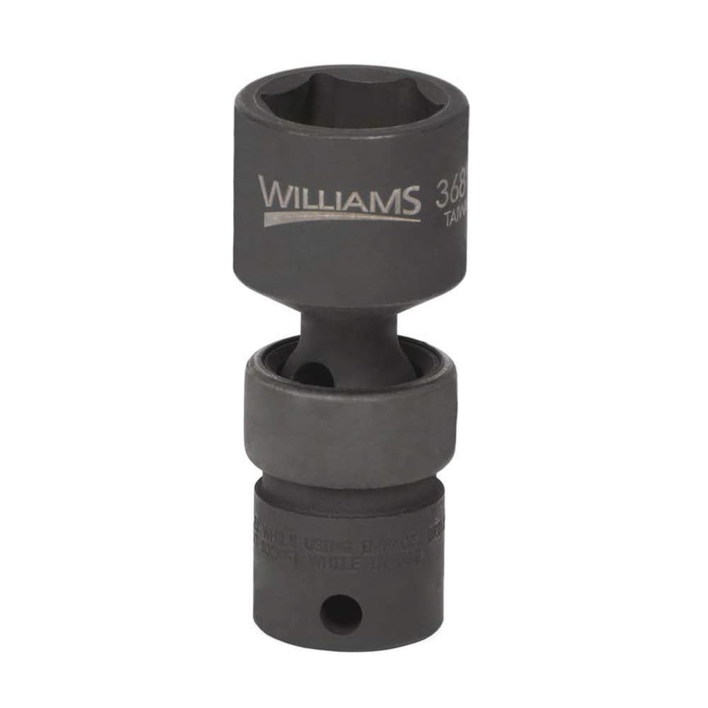 Impact Socket: 3/8" Drive, 19 mm Socket, Hex Drive