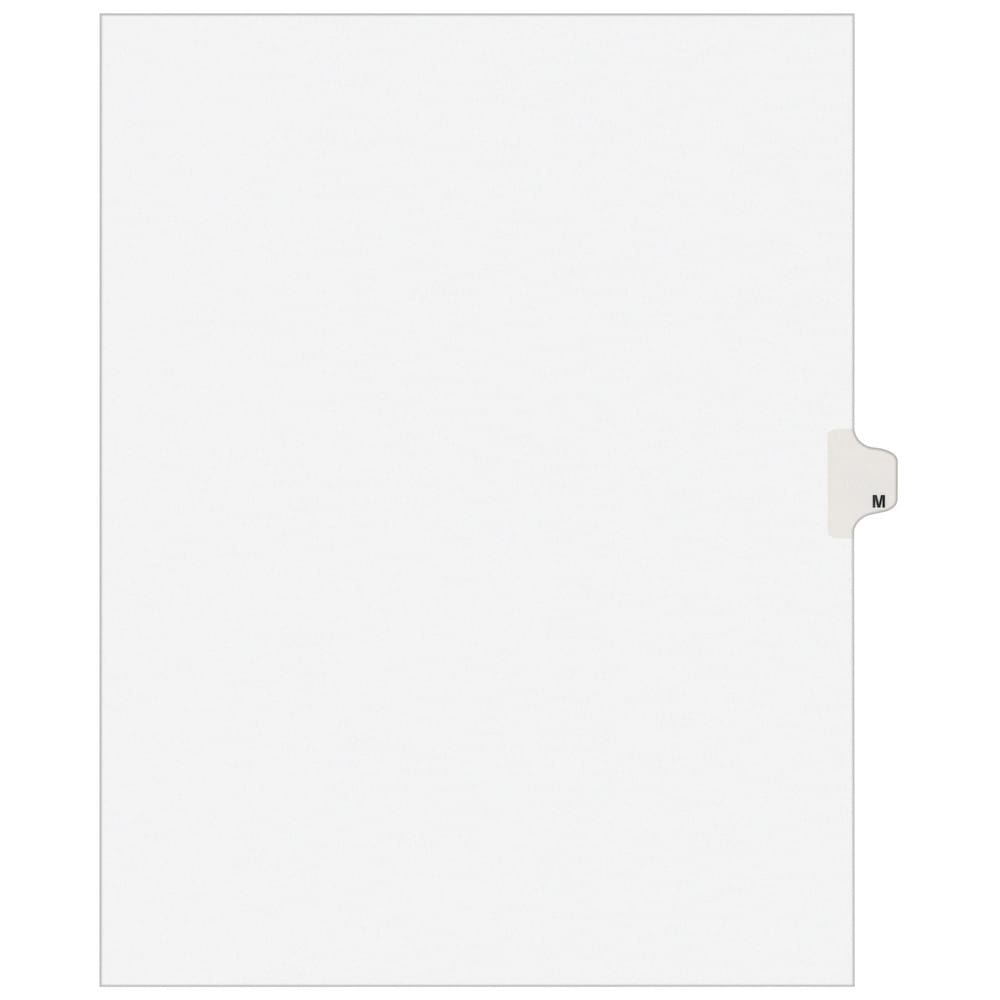 11 x 8 1/2" M Label, 1 Tabs, Unpunched, Preprinted Tab Dividers