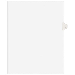 11 x 8 1/2" I Label, 1 Tabs, Unpunched, Preprinted Tab Dividers