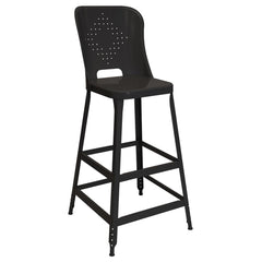 Stationary Stools; Seat Depth: 13 in; Seat Width: 13 in; Product Type: Stool with Back; Base Type: Fixed; Minimum Seat Height: 30 in; Maximum Seat Height: 30 in; Overall Width: 13 in; Overall Depth: 13 in