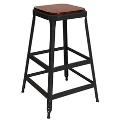 Stationary Stools; Seat Depth: 13 in; Seat Width: 13 in; Product Type: Fixed Height Stool; Base Type: Fixed; Minimum Seat Height: 30 in; Maximum Seat Height: 30 in; Overall Width: 13 in; Overall Depth: 13 in