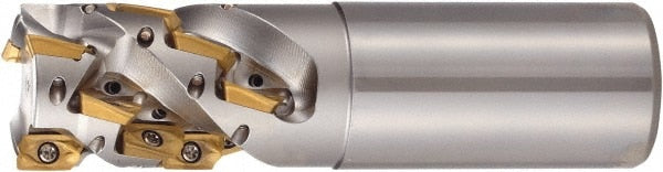 Indexable Square-Shoulder End Mill: PSEL11R100SA100-2-27, 1" Cut Dia, 1.968" Max Depth of Cut, 1" Dia Cylindrical Shank