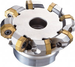 86.39mm Cut Diam, 1" Arbor Hole Diam, 1.968" Max Depth, Indexable Square-Shoulder Face Mill