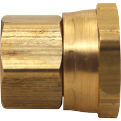 Garden Hose Fittings & Repair Kits; Kit Type: Adapter ; Connector Type: Female Hose x Female Hose Swivel; Compatible Hose Diameter: 0.75; Thread Size (Inch): 3/4 x 3/4; Thread Type: NPTF, GHT; Material: Brass; Color: Copper