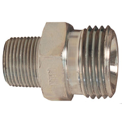 Ground Joint Hose Couplings; Thread Type: MNPT x UN; Thread Size: 1, 1-3/4; Type: Spud; Material: Plated Steel; Size: 1 in; Style: Male Spud