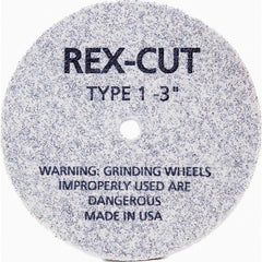 Deburring Wheel: 3" Dia, 1/8" Face Width, 3/8" Hole, Aluminum Oxide