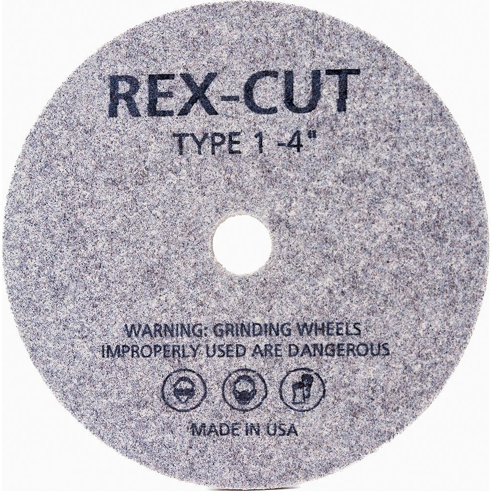 Deburring Wheel: 4" Dia, 1/8" Face Width, 1/4" Hole, Aluminum Oxide