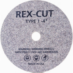 Deburring Wheel: 4" Dia, 1/2" Face Width, 1/2" Hole, Aluminum Oxide