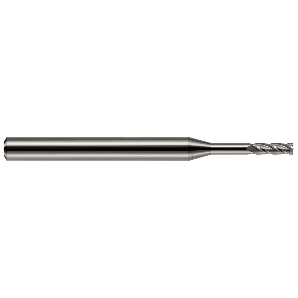 Square End Mill: 3/32" Dia, 4 Flute, Solid Carbide