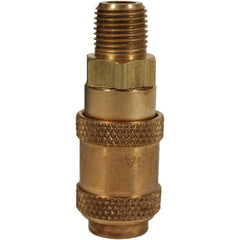 Pneumatic Hose Fittings & Couplings; Fitting Type: Air Hose; Type: Coupler; Coupling Type: Coupler; Interchange Type: Proprietary Astronautics; Thread Type: NPTF; Coupler Size: 0.125; Material: Brass; Thread Standard: Male NPT