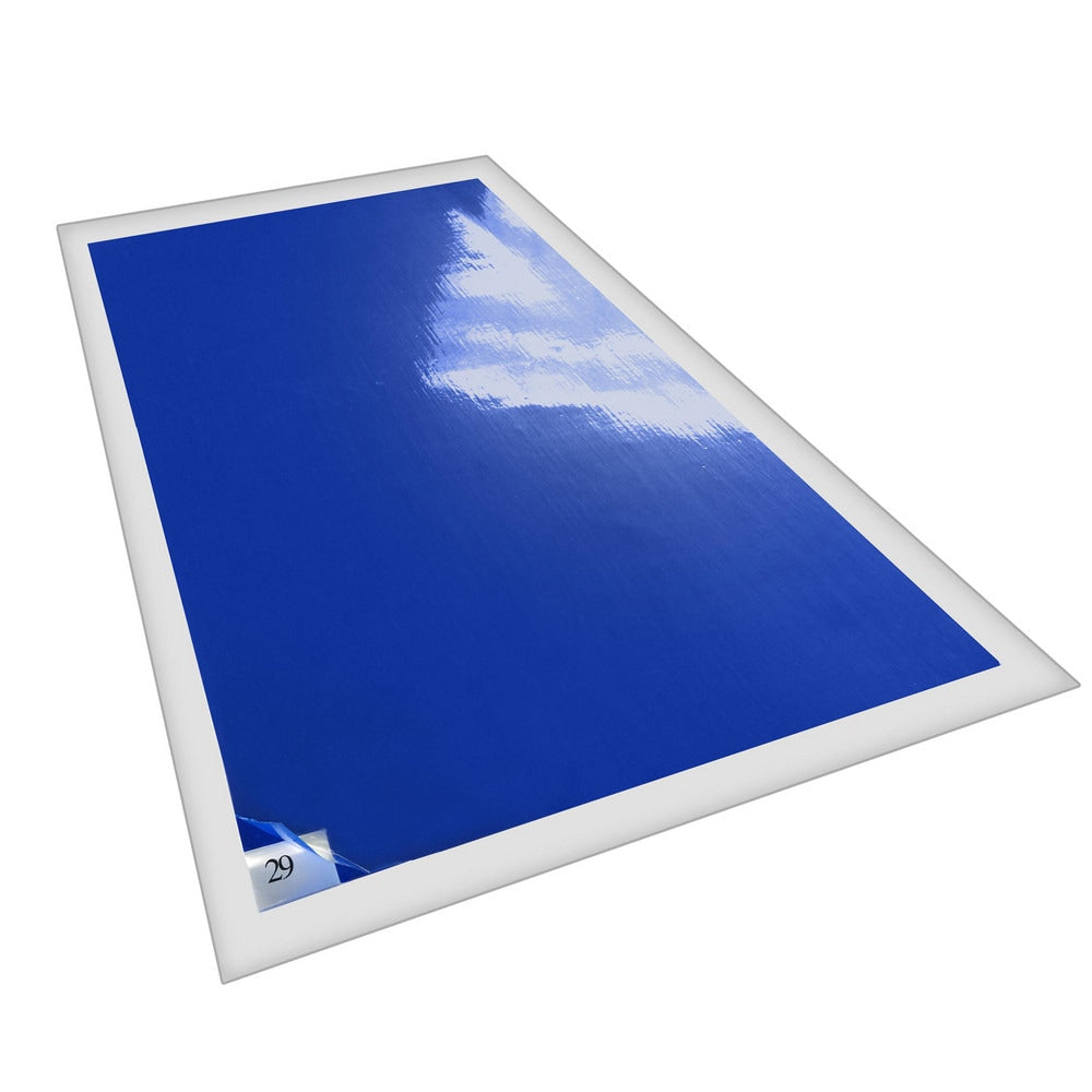 Clean Room Matting: Reusable Tacky Mat Frame Only, PVC Mat Frame, High-Impact Polystrene Surface Material, 46" Wide, 27" Long