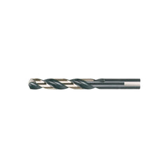 Mechanics Drill Bit: 9/64" Dia, 135 &deg; Point, High Speed Steel, Flat Shank, Split Point