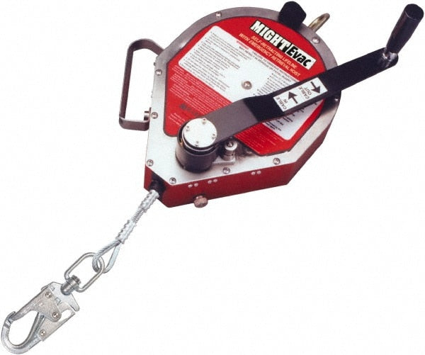 Self-Retracting Lifeline: 420 lb Capacity, 100.00' Lifeline, Carabiner