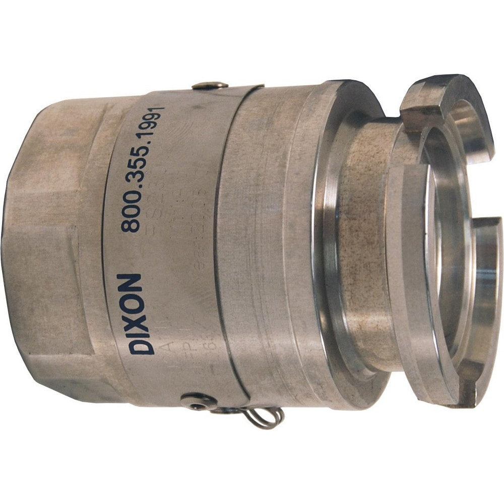 Reusable Hose Fittings; Type: Adapter; Thread Size: 2 in; Material: Aluminum; Thread Standard: NPT; Connection Type: Threaded