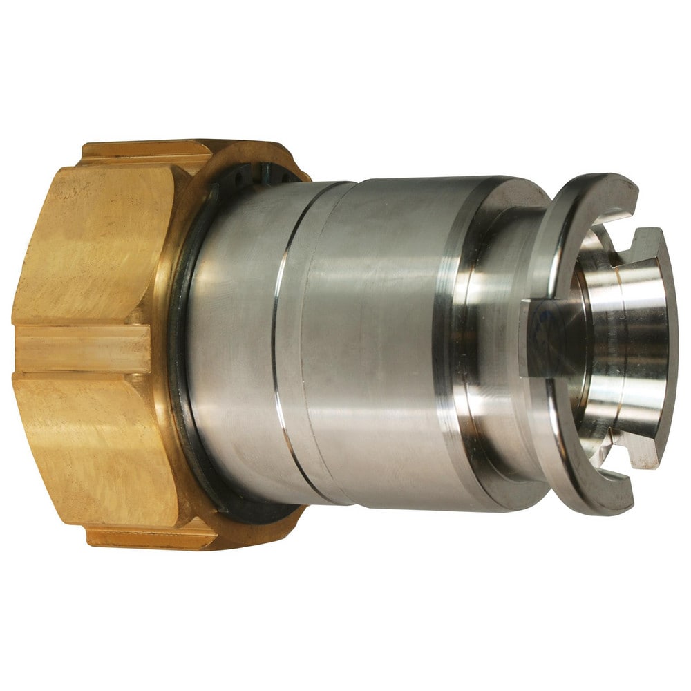 Reusable Hose Fittings; Type: Adapter; Thread Size: 2 in; Material: Stainless Steel; Thread Standard: NPT; Connection Type: Threaded