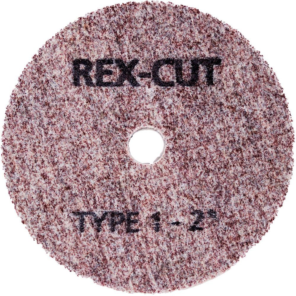 Deburring Wheel: 2-1/2" Dia, 1/16" Face Width, 1/4" Hole, Aluminum Oxide