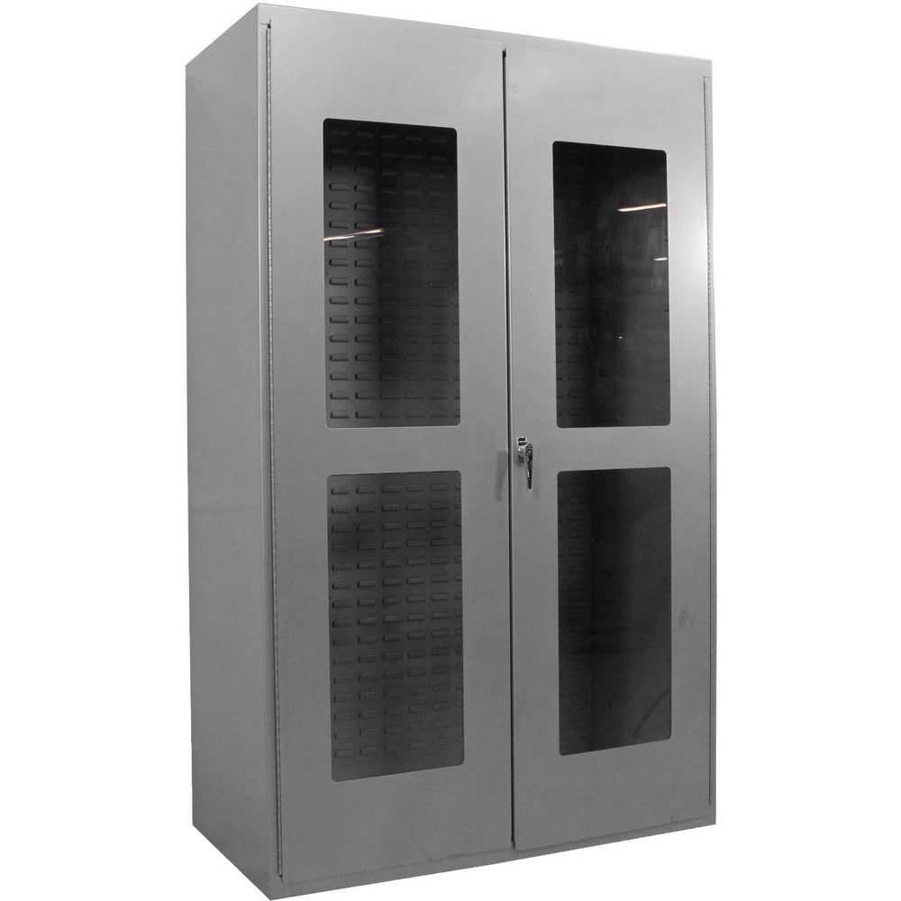 Steel Storage & Visible Cabinet: 48" Wide, 78" High