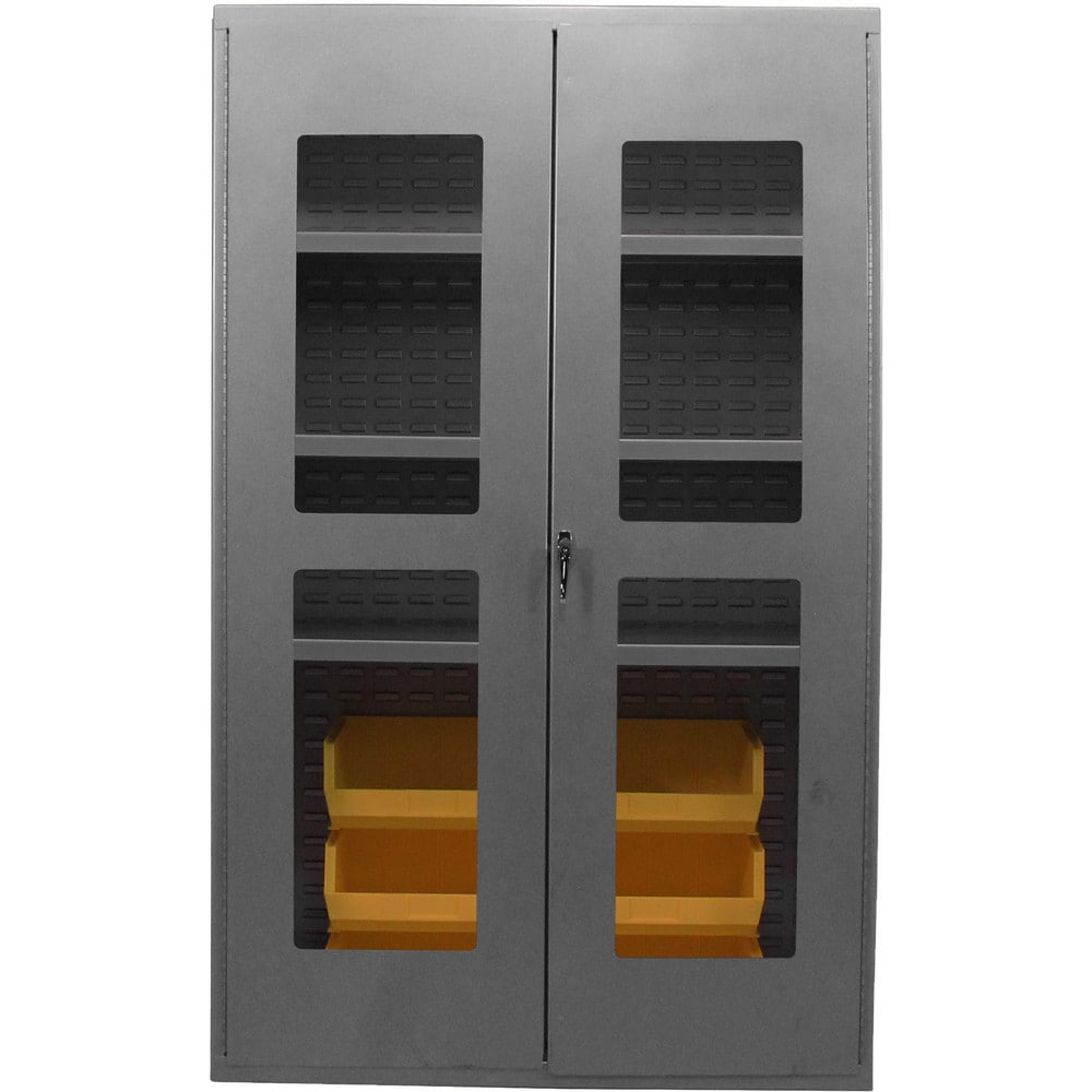 Steel Storage & Visible Cabinet: 48" Wide, 78" High